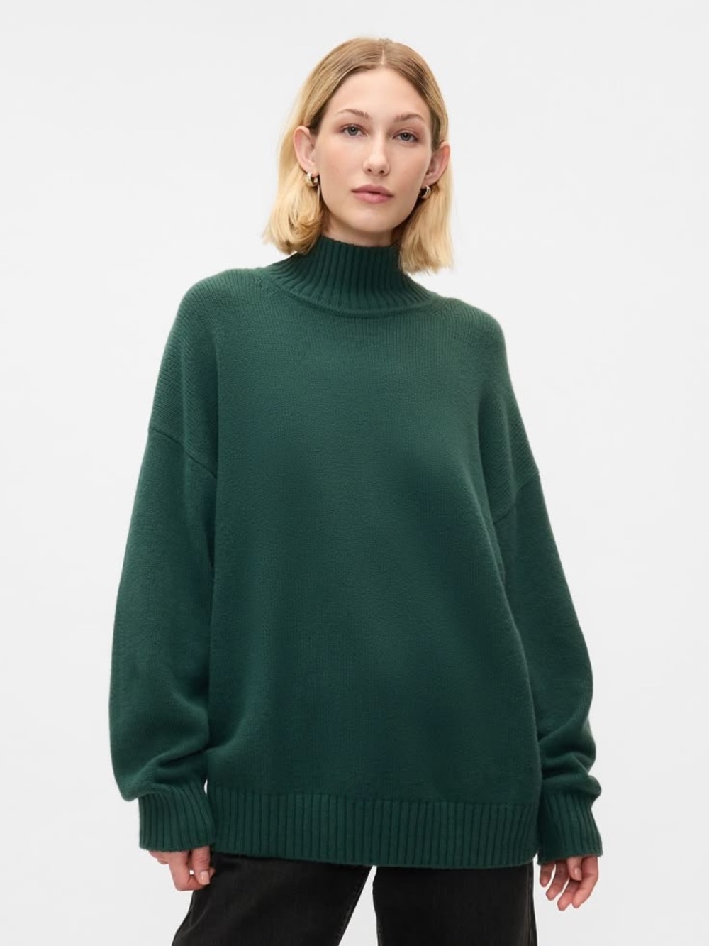 GAP Green Mockneck Sweater